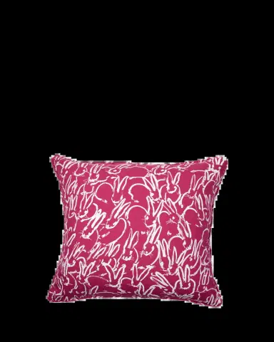 Hunt Slonem Fluffle Khadi Double-Sided Pillow, 22" Square | Thumbnail 2 Hunt Slonem Fluffle Khadi Double-Sided Pillow, 22" Square | Thumbnail 2