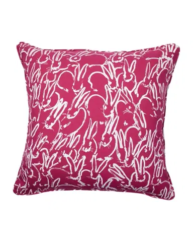 Hunt Slonem Fluffle Khadi Double-Sided Pillow, 22" Square | Thumbnail 1 Hunt Slonem Fluffle Khadi Double-Sided Pillow, 22" Square | Thumbnail 1