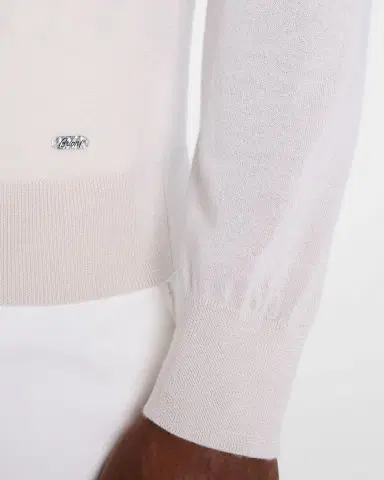 Brioni Men's Cashmere-Silk Polo Sweater | Thumbnail 5