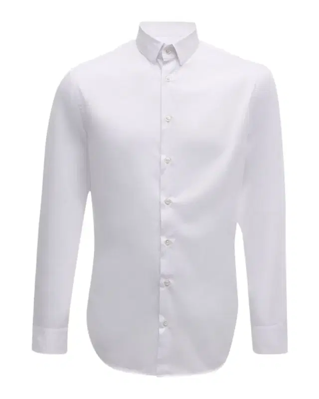 Giorgio Armani Men 's Solid Cotton Sport Shirt
