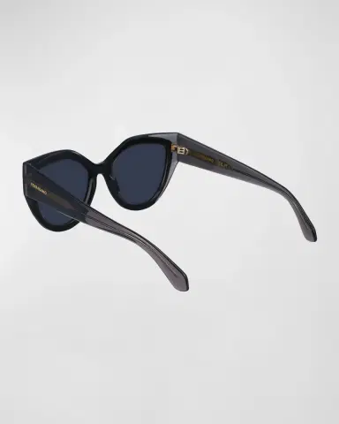 Ferragamo Classic Logo Acetate Cat-Eye Sunglasses | Thumbnail 2 Ferragamo Classic Logo Acetate Cat-Eye Sunglasses | Thumbnail 2