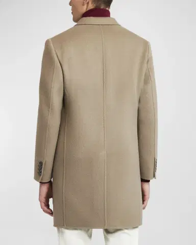 Brioni Men's Wool and Cashmere Double-Face Top Coat | Thumbnail 2 Brioni Men's Wool and Cashmere Double-Face Top Coat | Thumbnail 2