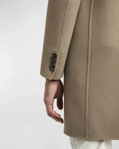 Brioni Men's Wool and Cashmere Double-Face Top Coat | Thumbnail 5 Brioni Men's Wool and Cashmere Double-Face Top Coat | Thumbnail 5