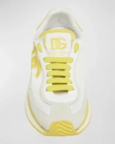 Dolce & Gabbana Mixed-Material DG Cushion Sneakers | Thumbnail 5 Dolce & Gabbana Mixed-Material DG Cushion Sneakers | Thumbnail 5