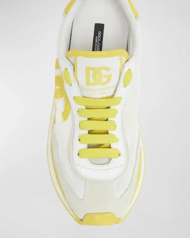 Dolce & Gabbana Mixed-Material DG Cushion Sneakers | Thumbnail 6 Dolce & Gabbana Mixed-Material DG Cushion Sneakers | Thumbnail 6