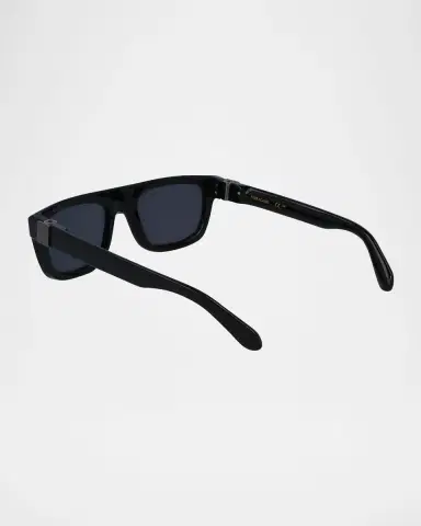 Ferragamo Men's Prisma Acetate Square Sunglasses, 56mm | Thumbnail 2
