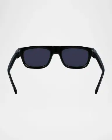 Ferragamo Men's Prisma Acetate Square Sunglasses, 56mm | Thumbnail 5
