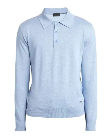 Brioni Men's Cashmere-Silk Polo Sweater | Thumbnail 1