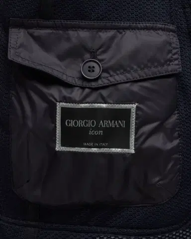Giorgio Armani Men's Single-Breasted Rice Stitch Sport Coat | Thumbnail 6 Giorgio Armani Men's Single-Breasted Rice Stitch Sport Coat | Thumbnail 6