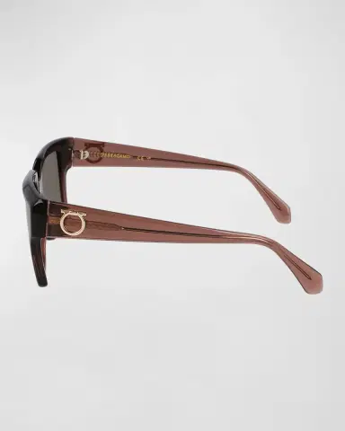 Ferragamo Gancini Acetate Square Sunglasses | Thumbnail 4 Ferragamo Gancini Acetate Square Sunglasses | Thumbnail 4