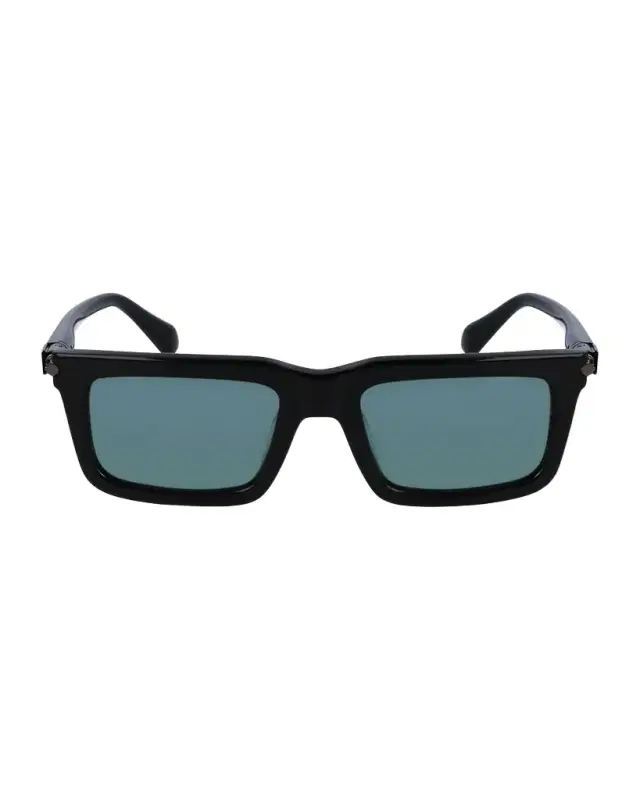 Ferragamo Men 's Prisma Modified Acetate Rectangle Sunglasses, 53mm