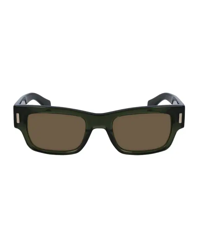 Ferragamo Men 's Rivets Acetate Rectangle Sunglasses, 53mm