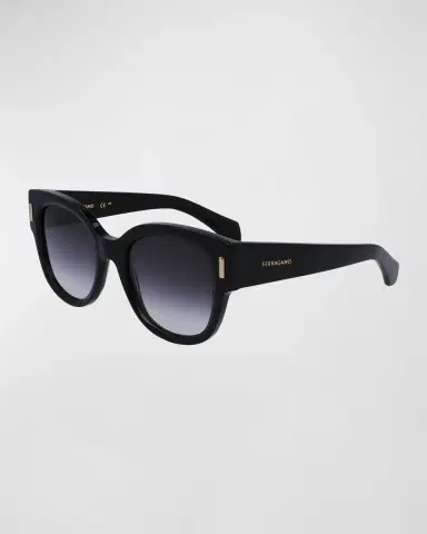Ferragamo Rivets Acetate Cat-Eye Sunglasses | Thumbnail 3 Ferragamo Rivets Acetate Cat-Eye Sunglasses | Thumbnail 3