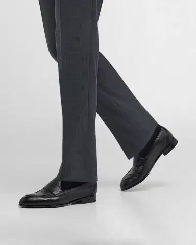 Brioni Men 's Appia Deerskin Penny Loafers | Thumbnail 2