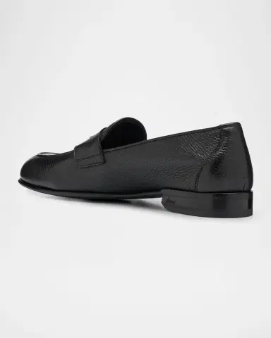 Brioni Men 's Appia Deerskin Penny Loafers | Thumbnail 4