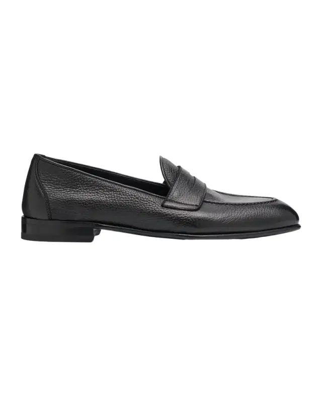 Brioni Men 's Appia Deerskin Penny Loafers
