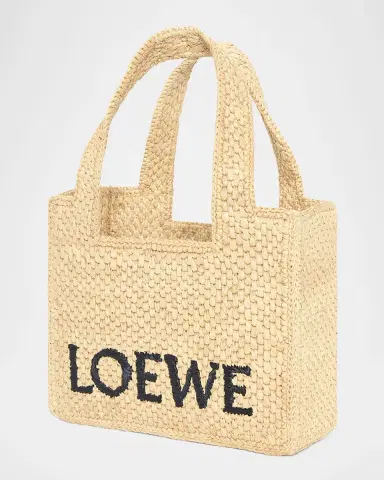 Loewe x Paula's Ibiza Font Logo Mini Tote Bag in Raffia | Thumbnail 5 Loewe x Paula's Ibiza Font Logo Mini Tote Bag in Raffia | Thumbnail 5
