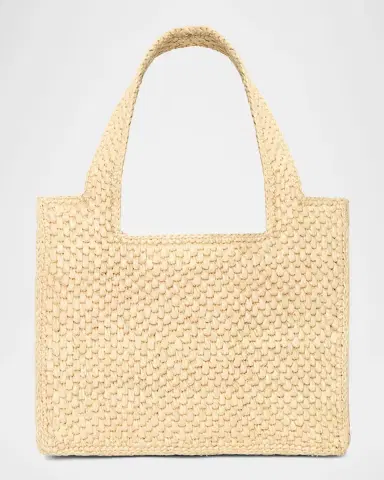 Loewe x Paula's Ibiza Font Logo Mini Tote Bag in Raffia | Thumbnail 6 Loewe x Paula's Ibiza Font Logo Mini Tote Bag in Raffia | Thumbnail 6