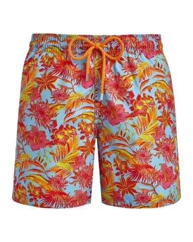 Vilebrequin Men's Tahiti Flower-Print Swim Shorts | Thumbnail 1 Vilebrequin Men's Tahiti Flower-Print Swim Shorts | Thumbnail 1