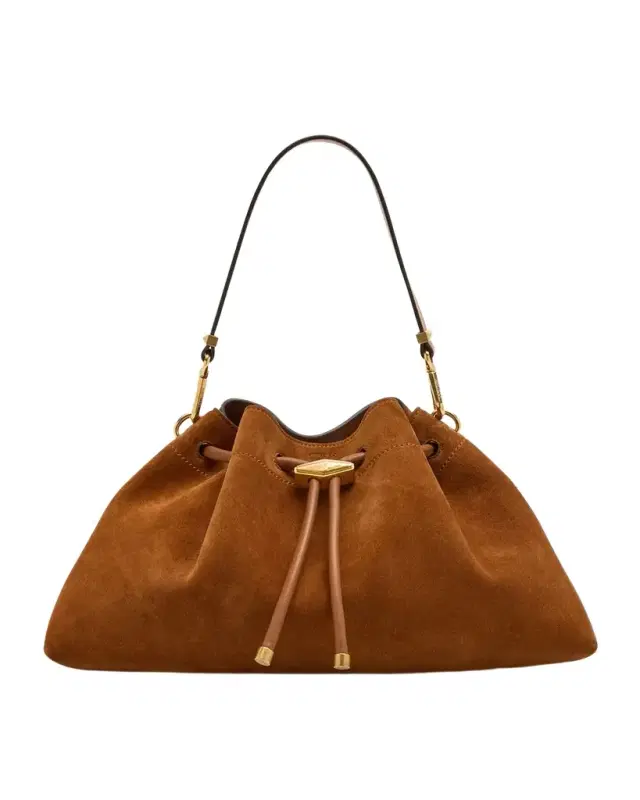 Jimmy Choo The Cinch Suede Shoulder Bag