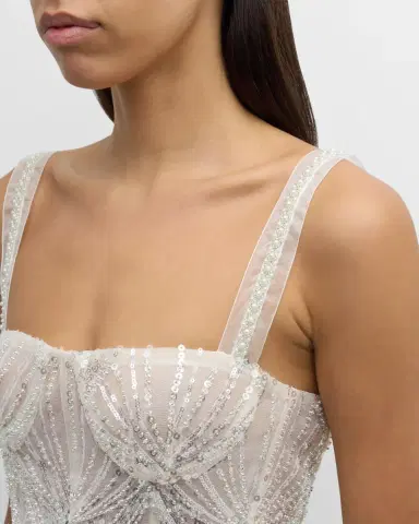 Bronx and Banco Mademoiselle Beaded Feather-Trim Mini Dress | Thumbnail 5 Bronx and Banco Mademoiselle Beaded Feather-Trim Mini Dress | Thumbnail 5