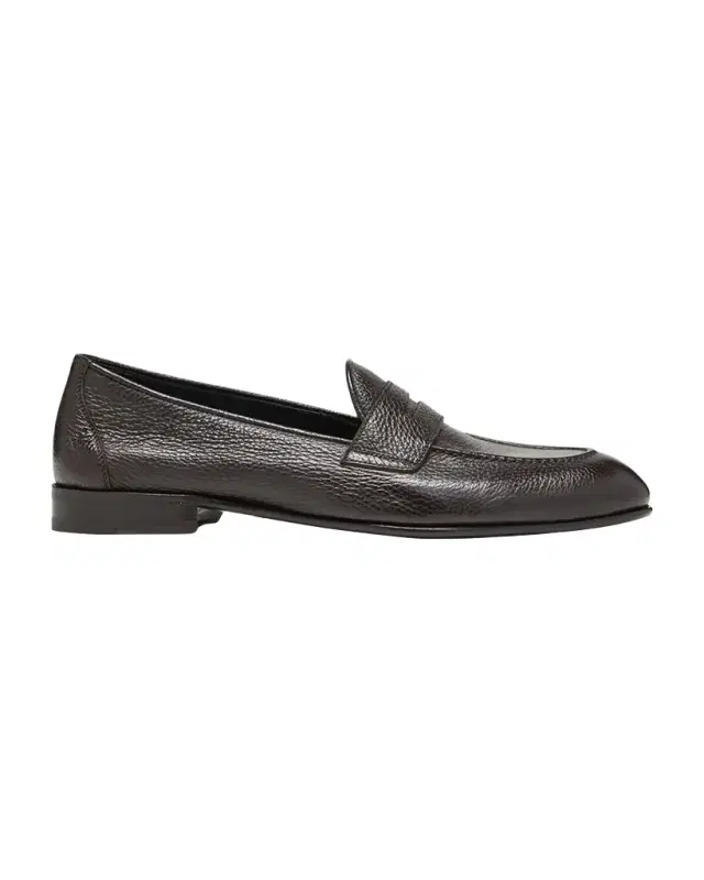 Brioni Men 's Appia Deerskin Penny Loafers