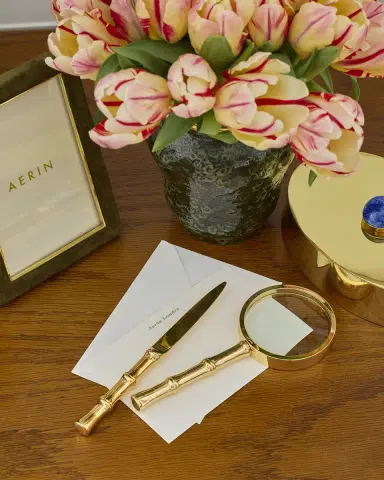 AERIN Ava Bamboo Magnifying Glass and Letter Opener | Thumbnail 3
