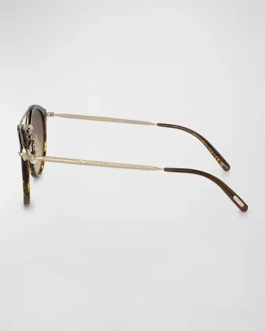 Oliver Peoples Remick Filigree Acetate & Metal Aviator Sunglasses | Thumbnail 2 Oliver Peoples Remick Filigree Acetate & Metal Aviator Sunglasses | Thumbnail 2