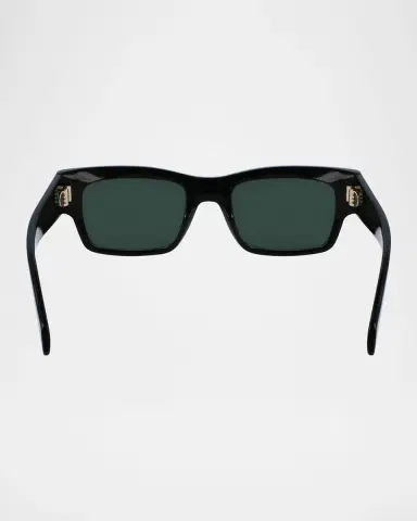 Ferragamo Men's Rivets Acetate Rectangle Sunglasses, 53mm | Thumbnail 5 Ferragamo Men's Rivets Acetate Rectangle Sunglasses, 53mm | Thumbnail 5