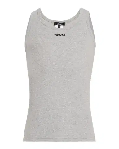 Versace Men's Embroidered Logo Tank Top | Thumbnail 1