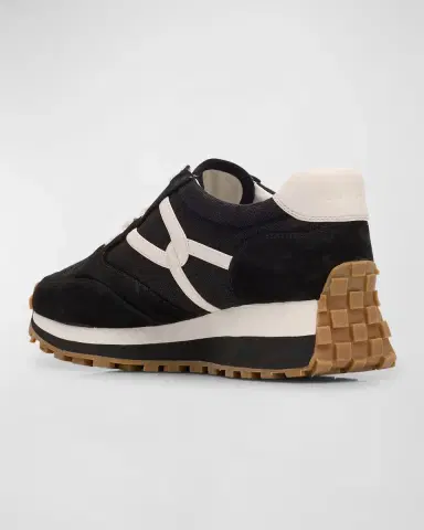 Veronica Beard Valentina Mixed Leather Retro Sneakers | Thumbnail 4
