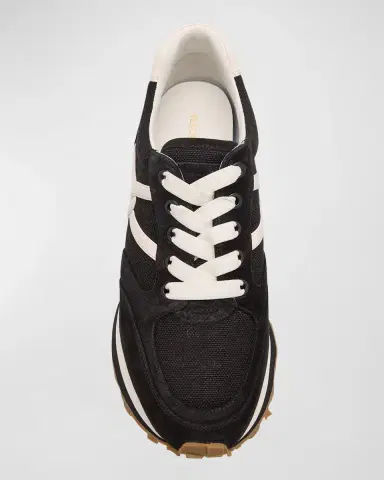 Veronica Beard Valentina Mixed Leather Retro Sneakers | Thumbnail 5
