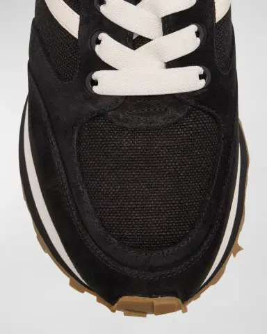 Veronica Beard Valentina Mixed Leather Retro Sneakers | Thumbnail 6