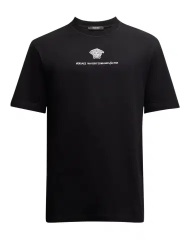 Versace Men 's Medusa Embroidered T-Shirt | Thumbnail 1