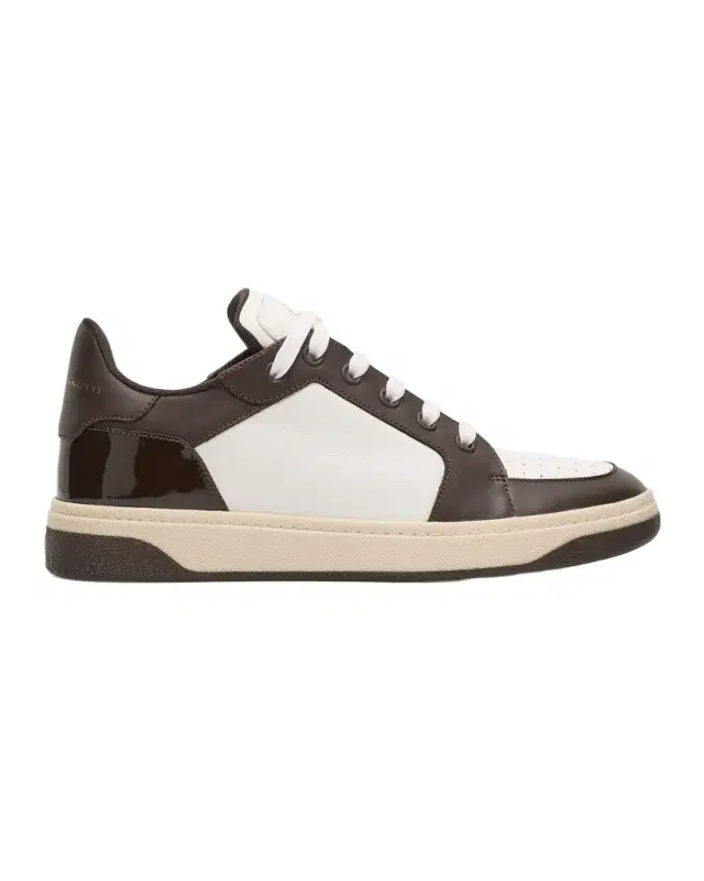 Men 's Gz94 Bicolor Leather High-Top Sneakers