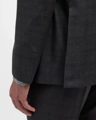 Giorgio Armani Men's Brushed Wool Plaid Classic Fit Suit | Thumbnail 9