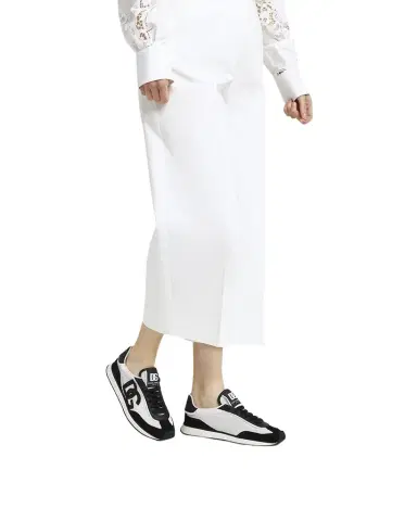 Dolce & Gabbana Mixed-Material DG Cushion Sneakers | Thumbnail 1 Dolce & Gabbana Mixed-Material DG Cushion Sneakers | Thumbnail 1