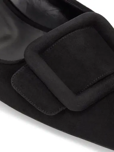 Manolo Blahnik Women's Maysale Suede Flats - Black - Size 11 | Thumbnail 6 Manolo Blahnik Women's Maysale Suede Flats - Black - Size 11 | Thumbnail 6
