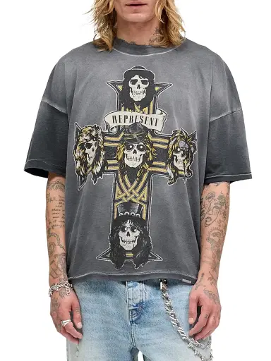 Represent Men's Guns N' Roses Cross Crewneck T-Shirt | Thumbnail 4