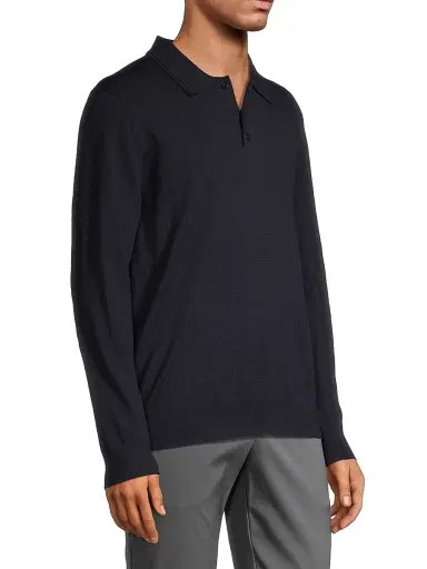 Reiss Men's Trafford Polo Sweater - Navy - Size XXL | Thumbnail 4 Reiss Men's Trafford Polo Sweater - Navy - Size XXL | Thumbnail 4