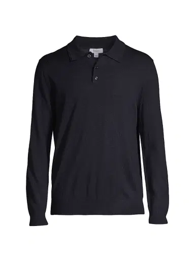 Reiss Men's Trafford Polo Sweater - Navy - Size XXL | Thumbnail 1 Reiss Men's Trafford Polo Sweater - Navy - Size XXL | Thumbnail 1
