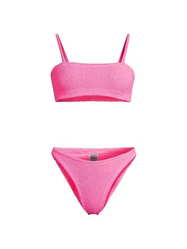 Hunza G Women's Gigi Knitted Bikini - Bubblegum | Thumbnail 1