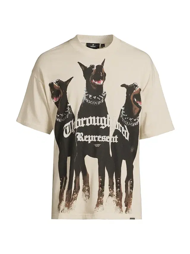 Men's Thoroughbred Logo T-Shirt - Vintage White