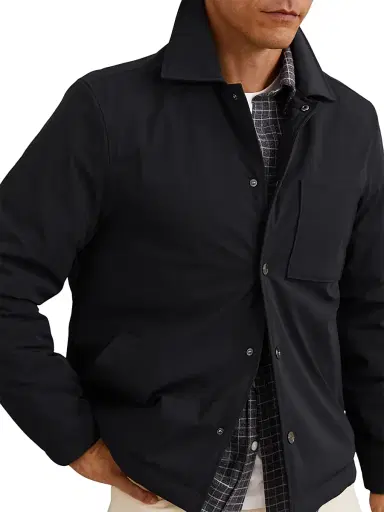 Reiss Men's Parker Stretch-Nylon Jacket | Thumbnail 3 Reiss Men's Parker Stretch-Nylon Jacket | Thumbnail 3