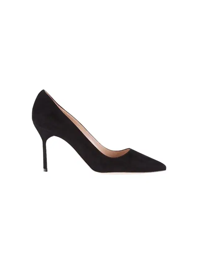 Manolo Blahnik Women's BB 90MM Suede Pumps - Black