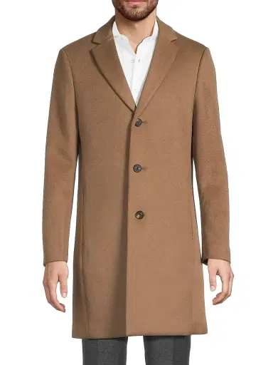 Reiss Men's Gable Wool-Blend Topcoat - Light Brown - Size XXL | Thumbnail 3 Reiss Men's Gable Wool-Blend Topcoat - Light Brown - Size XXL | Thumbnail 3