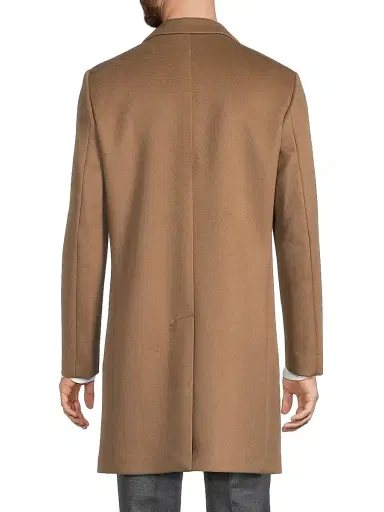 Reiss Men's Gable Wool-Blend Topcoat - Light Brown - Size XXL | Thumbnail 5 Reiss Men's Gable Wool-Blend Topcoat - Light Brown - Size XXL | Thumbnail 5