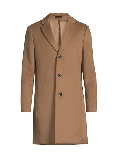 Reiss Men's Gable Wool-Blend Topcoat - Light Brown - Size XXL | Thumbnail 1 Reiss Men's Gable Wool-Blend Topcoat - Light Brown - Size XXL | Thumbnail 1