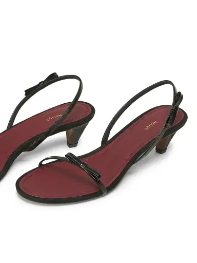 NEOUS Women's Diwo 40MM Patent Leather Slingback Sandals - Black - Size 11 | Thumbnail 2