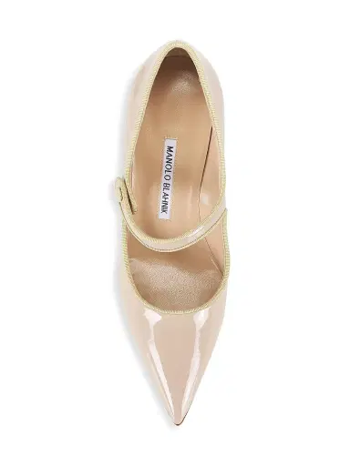 Manolo Blahnik Women's Campari 90MM Patent Leather Mary Jane Pumps | Thumbnail 5 Manolo Blahnik Women's Campari 90MM Patent Leather Mary Jane Pumps | Thumbnail 5